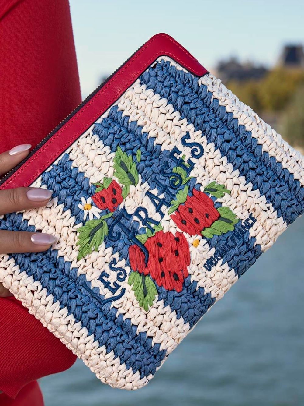 Patricia Nash Les FRAISES Wristlet clutch NWT